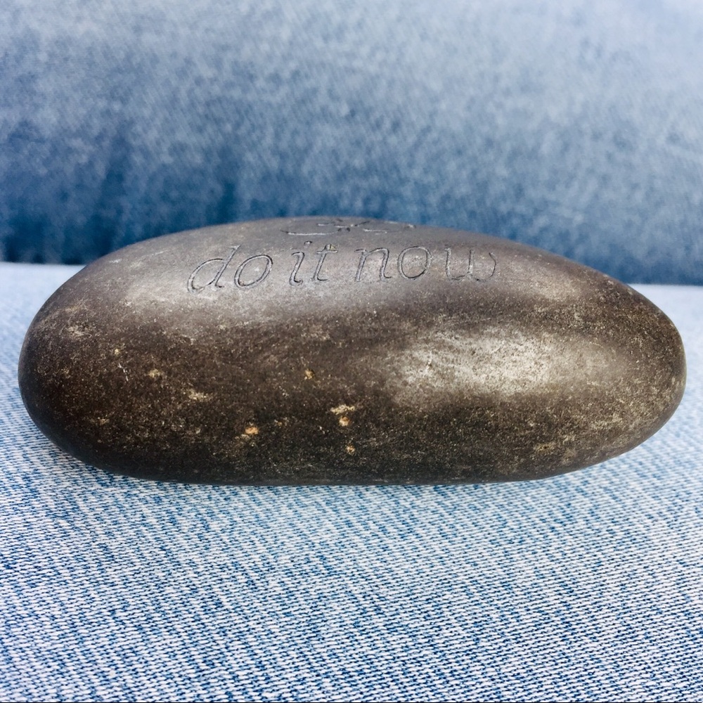 2/$30 “do it now” ROCK / STONE Paperweight | NEW - Picture 7 of 8